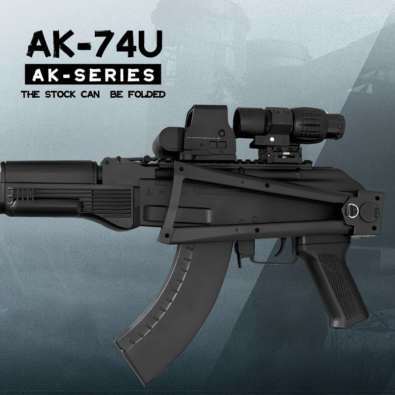 [US Stock | 3–5 Day Delivery]AK74U Tactical Gel Blaster – Full Auto with Scope & Red Trigger