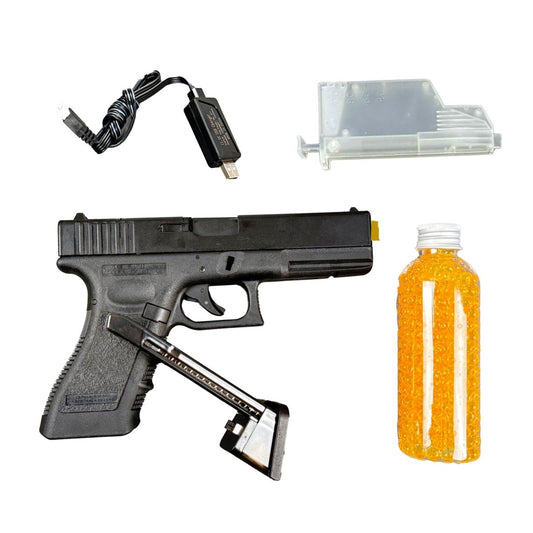 KB G17 Gel Blaster – Complete Compact Kit with Battery, Orange Tip, and Gel Balls