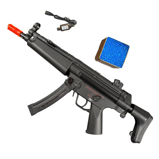 MP5 Gel Blaster – Compact Full Kit with Orange Tip and Charger