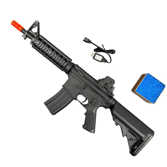 M4 Gel Blaster – Full Tactical Set with Orange Tip and Charger