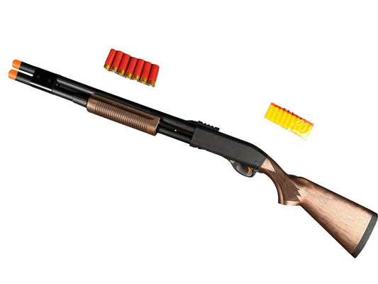 M870 Gel Blaster – Wood Style Pump Action with Shell Ejecting Feature
