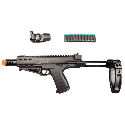 Striker CPX33 Tactical Dart Blaster – Sci-Fi Design with Scope and EVA Darts
