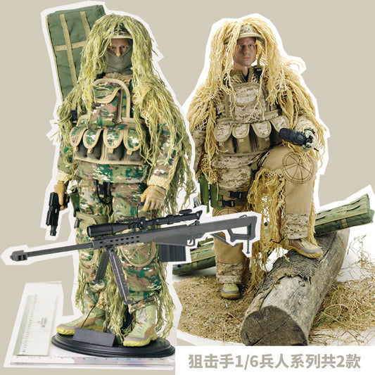 Barrett Sniper 1:6 Scale Military Figure – 12-Inch Collectible Soldier with Accessories