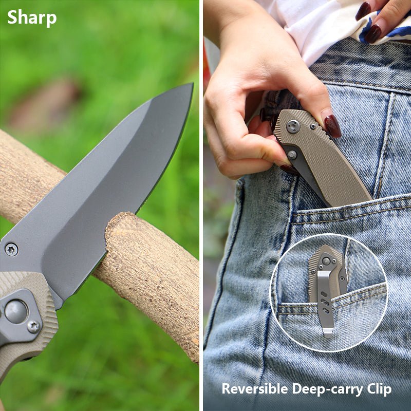 EDC Folding Knife with G10 Handle CL0029P