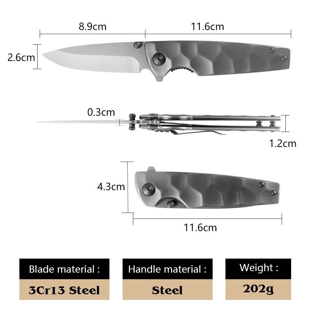 Minimalist Steel Pocket Knife – 3Cr13 CL05028