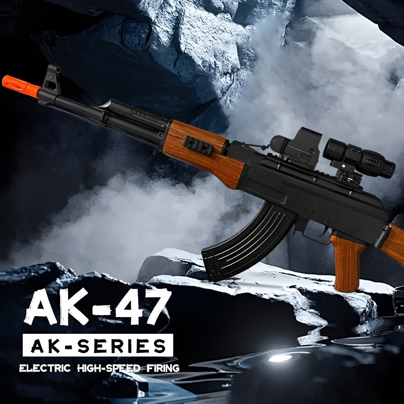 [US Stock | 3–5 Day Delivery] AK47 Electric Gel Blaster – Full Auto 7.4V, Classic Wood Finish