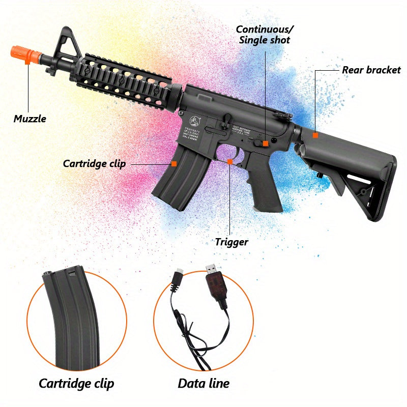 [US Stock | 3–5 Day Delivery] M4A1 Gel Ball Blaster – Full/Auto Mode, Electric Splash Toy Gun