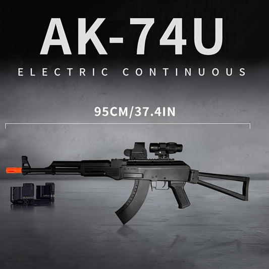 [US Stock | 3–5 Day Delivery]AK74U Tactical Gel Blaster – Full Auto with Scope & Red Trigger